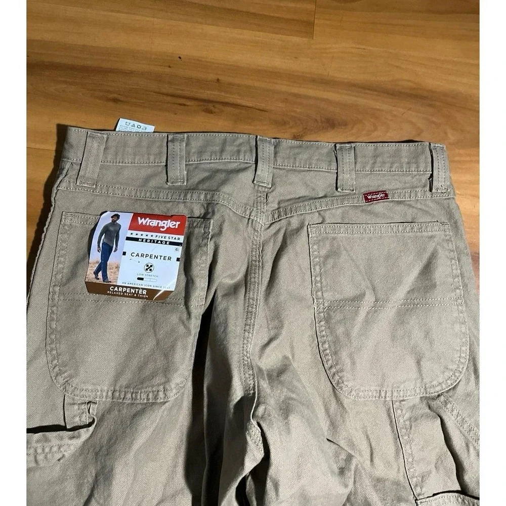Mens NWT Wrangler Carpenter Utility Work Relaxed Pants
